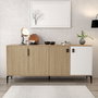 Hanah Home Neva 4005 Consola Roble y Blanco